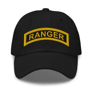 RANGER Tab – US Army Special Operations Patch | Elite Ranger Emblem Embroidered Dad hat