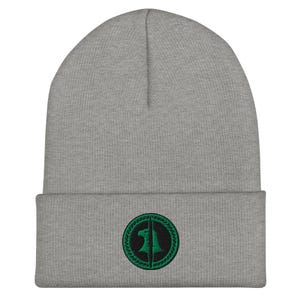 CIA Green Badger Emblem – Covert Ops Intelligence Patch | Spy Agency Collectible, Special Ops Badge Embroidered Cuffed Beanie