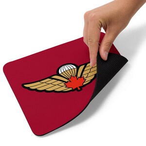 Kanadische Fallschirmspringer-Springflügel | Kanadische Airbundes Badge Maus Pad