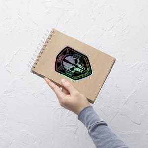 Ghost Operator Skull Emblem Tactical Military Morale Design Holographic Sticker