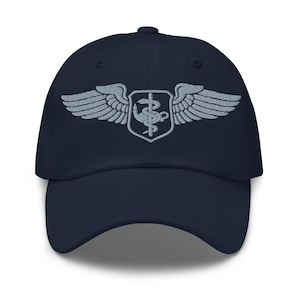 USAF Flight Nurse Wings – Basic Badge | USAF Aeromedical Evacuation Embroidered Dad Hat
