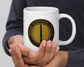 CIA Special Activities Division White glossy mug