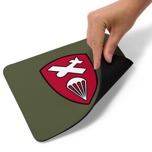 Mouse pad com emblema do Comando Aerotransportado de Planadores do Exército da Segunda Guerra Mundial