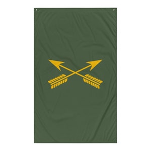 Army Special Forces Crossed Arrows Flag