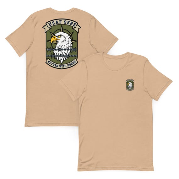 USAF SERE Emblem – Return With Honor Military Patch Design | Survival Evasion Resistance Escape Badge T-shirt