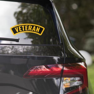 Tab militair veteraan – tactische patch | Stickers Veteran Pride-embleem zonder luchtbellen