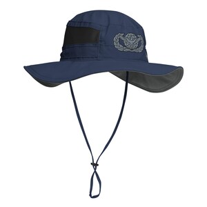Force Protection Badge | Military Security Forces Emblem | Eagle & Globe Insignia Embroidered Columbia booney hat