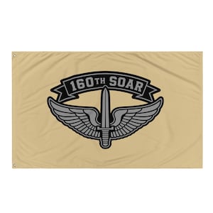 160th SOAR Night Stalkers Winged Dagger - Elite Aviation Regiment Special Operations Tribute Flag