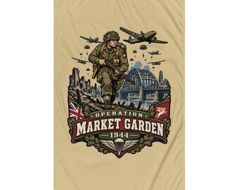 Operation Market Garden 1944 Tribute – British Airborne WWII Arnhem Flag