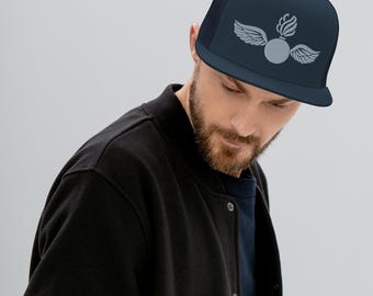 Navy Aviation Ordnance Rating Insignia Embroidered Trucker Cap
