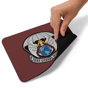 Emblema del Soccorso Paracadutisti dell'USAF – Affinché altri possano vivere / Stemma dell'Angelo della Misericordia dei Paracadutisti / Tappetino per mouse del Soccorso dell'Aeronautica Militare