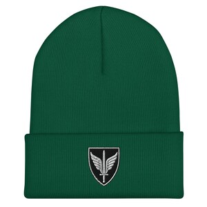 Norwegian FSK Special Operations Emblem | Forsvarets Spesialkommando Insignia | Elite Commando Badge Embroidered Cuffed Beanie