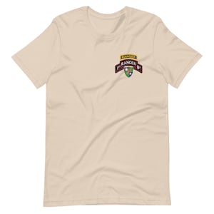 Army 1st Ranger Battalion Scroll and Tab Unisex t-shirt