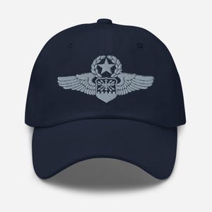 Skrzydła nawigatora głównego USAF – emblemat Sił Powietrznych Stanów Zjednoczonych | Haftowana czapka z tarczą załogi lotniczej