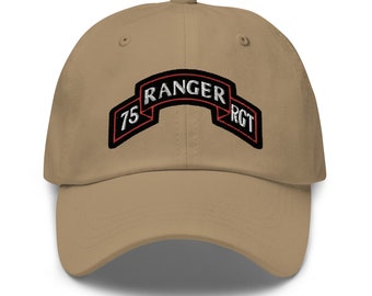 75th Ranger Regiment Dad Hat – US Army Special Operations Embroidered Cap