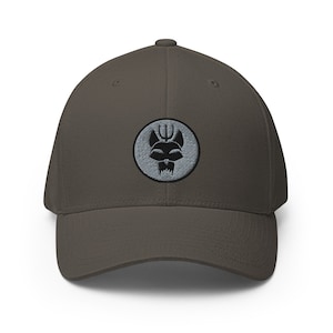Boné de sarja estruturada Flexfit bordado com emblema da unidade da equipe Navy SEAL BRAVO