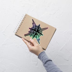 USAF Special Warfare Emblem – Compass, Sword & Lightning Bolt Symbol | Air Force AFSPECWAR Inspired Design Holographic stickers