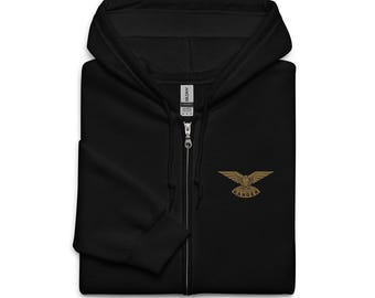 British Army Rangers Emblem | Elite UK Special Operations Patch Design | British Ranger Regiment Embroidered Unisex heavy blend zip hoodie