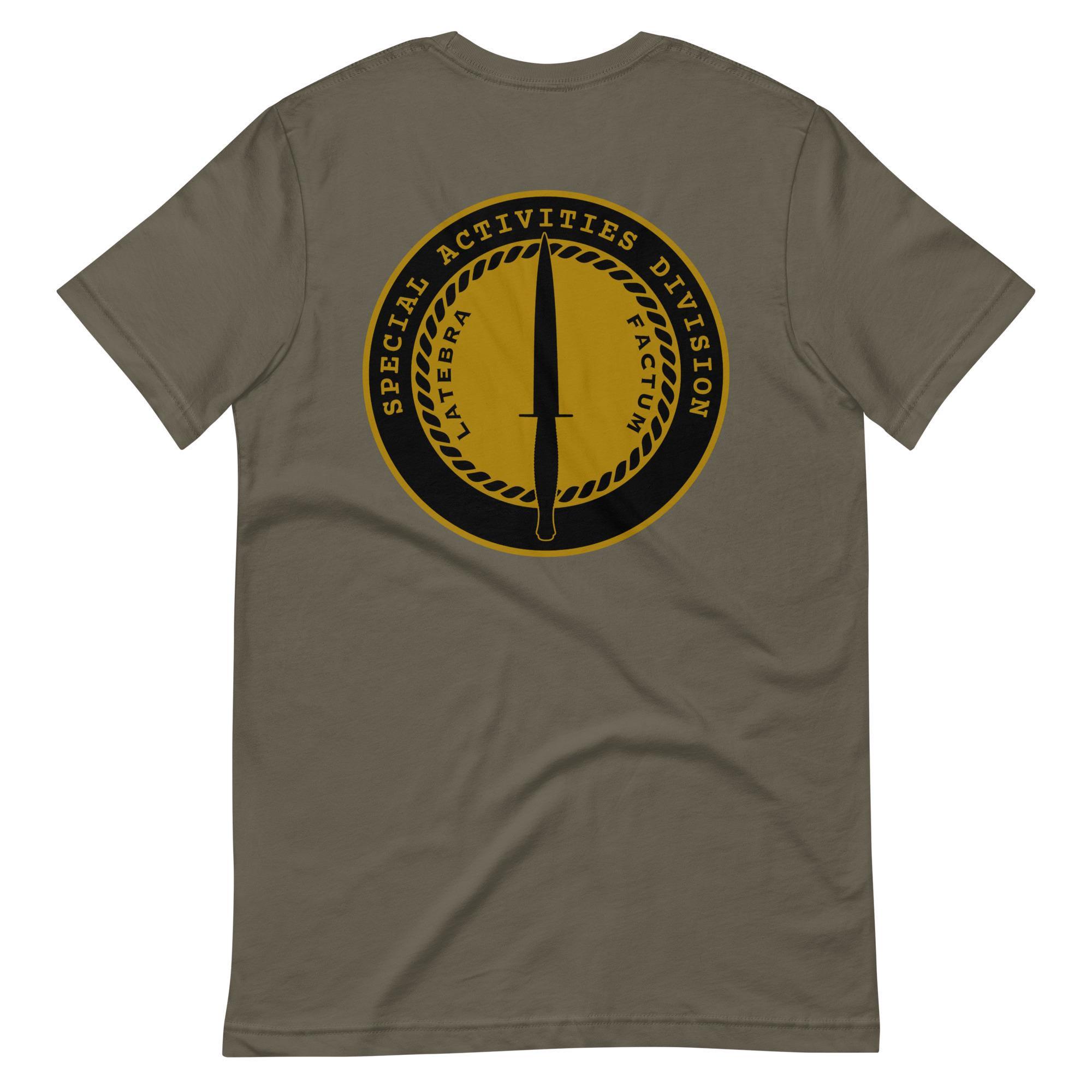 CIA Special Agent Unisex T-Shirt - Clandestine Ops Graphic Tee, Sport Grey, Cotton/Poly Blend (S-5X) - View #3