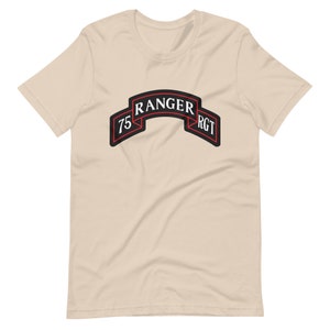 Army 75th Ranger Regiment Scroll Unisex t-shirt