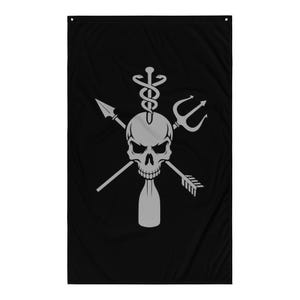 Spec Ops Medic Skull Emblem | Tactical Combat Medic | Special Operations Medic Flag