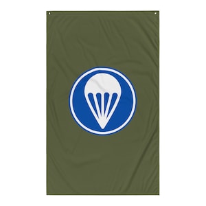 Bandera del emblema de la gorra de paracaidista aerotransportado de la Segunda Guerra Mundial