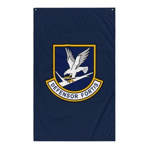 Defensor Fortis Security Forces Emblem | Defender Shield | Tactical Eagle Emblem Flag