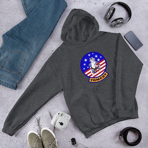 F-14 Tomcat Felix Gunfighter Patch Unisex Hoodie