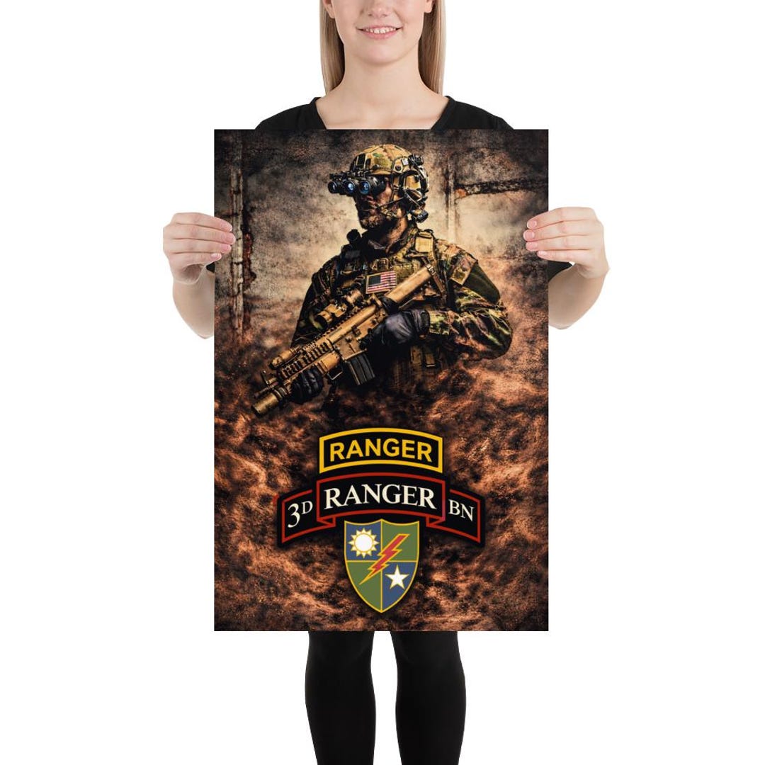 3rd Battalion 75th Ranger Regiment Poster | Elite U.S. Army Ranger Wall ...
