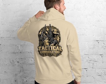 Tactical Communications – The Voice in the Chaos Military Radio Operator Unisex Hoodie