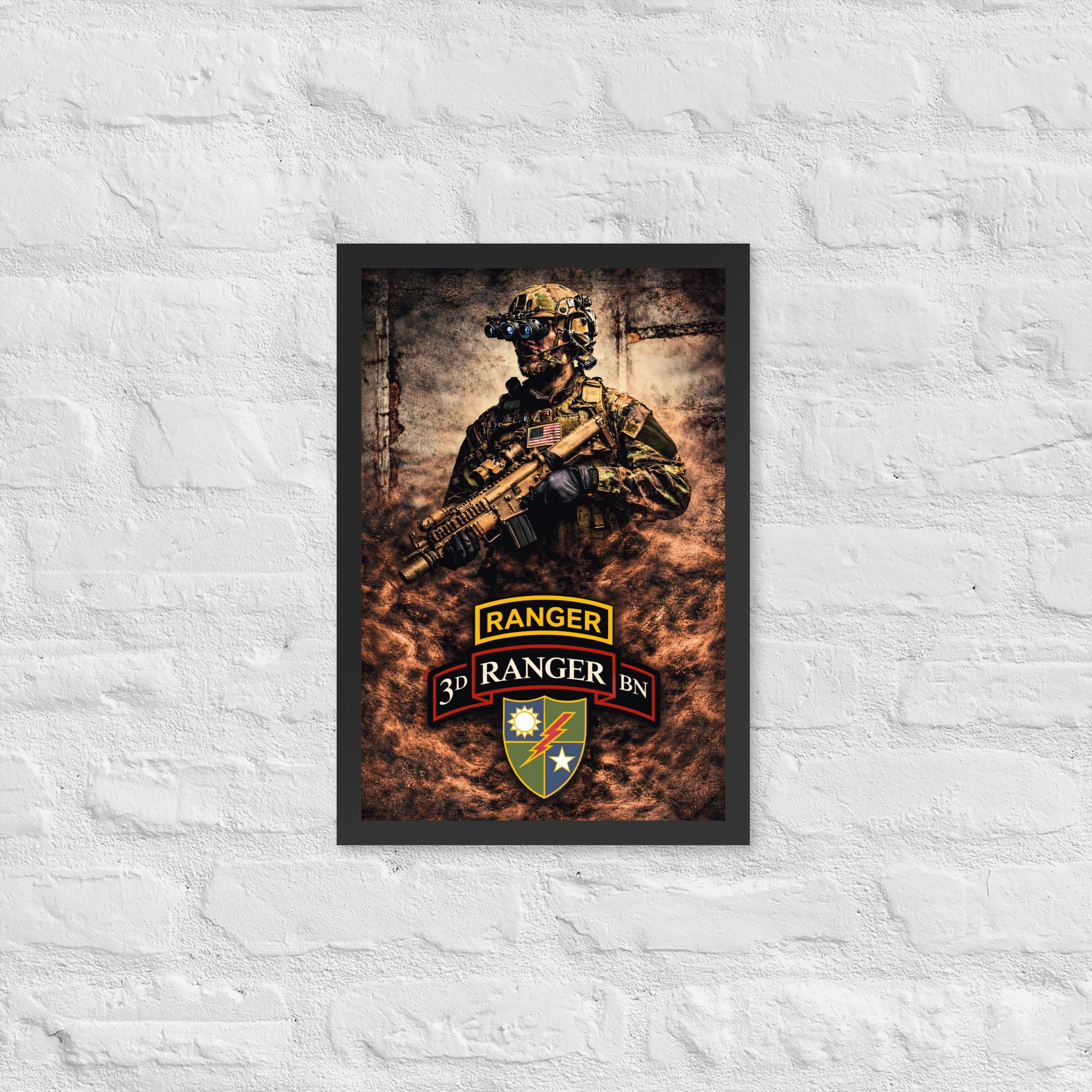 3rd Battalion 75th Ranger Regiment Poster | Elite U.S. Army Ranger Wall ...