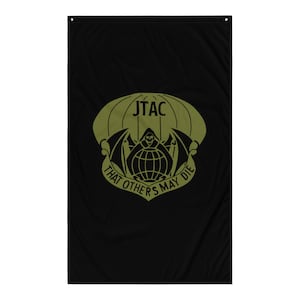 JTAC Polyester Flag: Military Wall Decor
