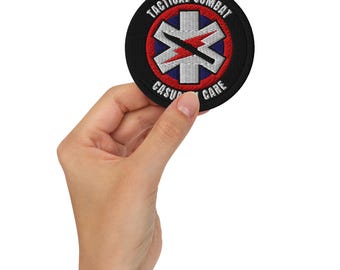 Parche bordado TCCC: médico de combate, insignia militar de primeros auxilios