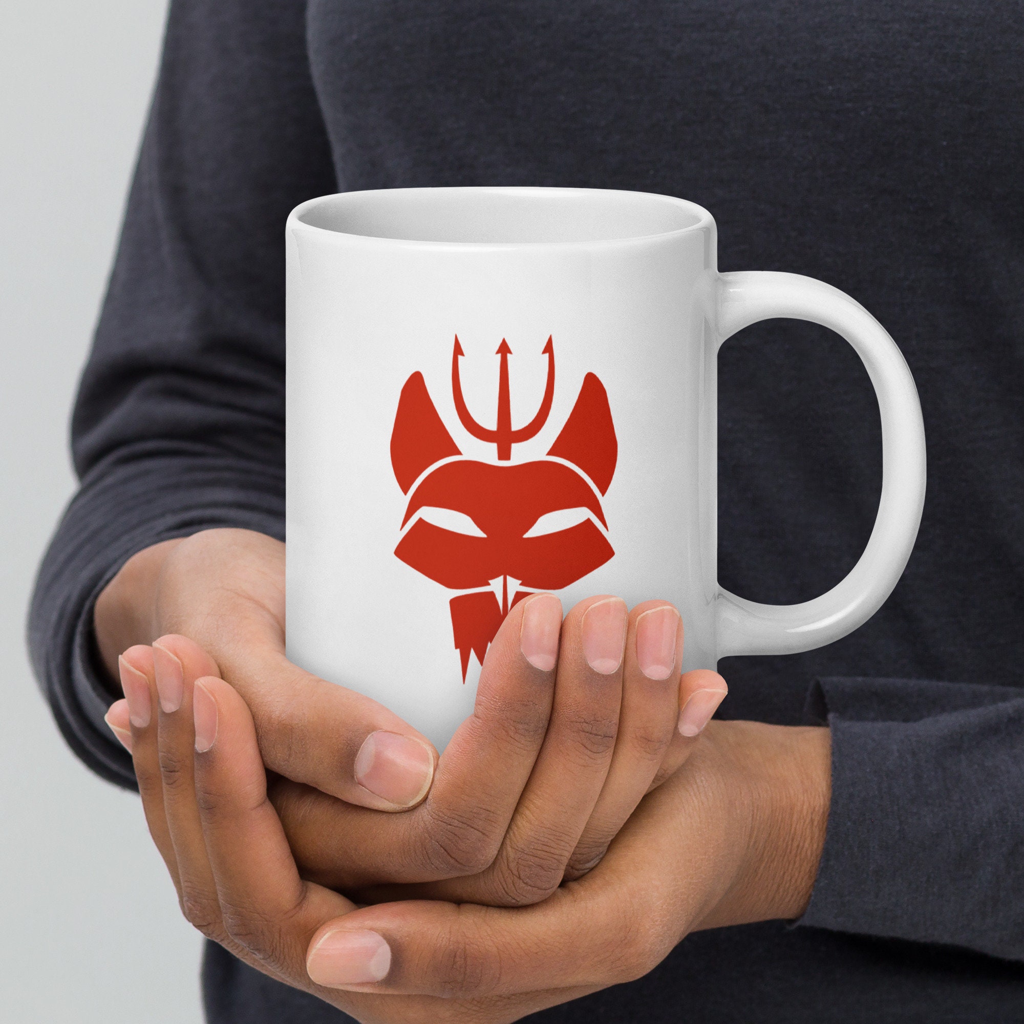 Navy SEAL BRAVO Team Emblem – Special Warfare Unit Logo – Elite SEAL Team Badge White glossy mug