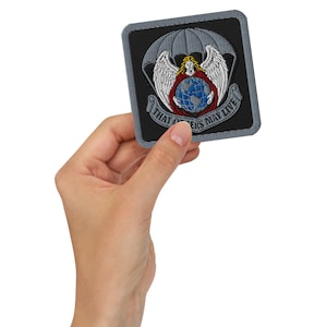Emblema del Pararescue dell'USAF – Affinché altri possano vivere / Stemma dell'Angelo della Misericordia PJ / Toppa ricamata del soccorso dell'aeronautica