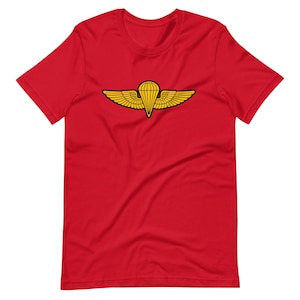 Gold Jump Wings Parachutist Airborne Wings T-Shirt