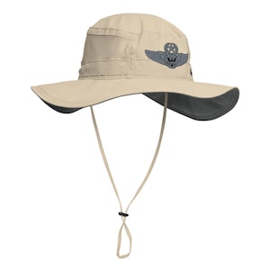 USAF Enlisted Aircrew Master Wings | Air Force Aviation Badge Tribute | Military Flight Crew Emblem Embroidered Columbia Booney Hat