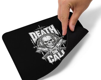 Death on Call JTAC Emblem – Tactical Skull Headset Military Air Support Tribute Mouse pad