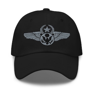 USAF Chief Enlisted Aircrew Wings Embroidered Dad Hat