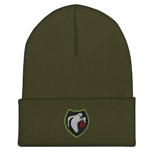 Ghost Army World War II Emblem – WWII Deception Unit Patch | Military History, Veteran Gift, Rare WWII Badge Embroidered Cuffed Beanie