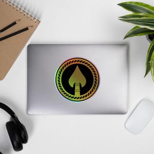 Emblema do Centro de Atividades Especiais (SAC) da CIA Adesivos holográficos