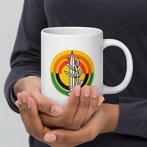 Israeli Ground Forces Emblem – IDF Military Badge – Israel Defense Forces Army Logo White glossy mug