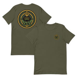 Combat Frogman Emblem | Maritime Special Operations Warrior Crest | Tactical Diver Unisex t-shirt