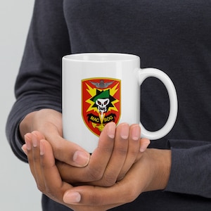 MACV-SOG Emblem – Vietnam War Special Forces Badge – Covert Ops Patch White glossy mug