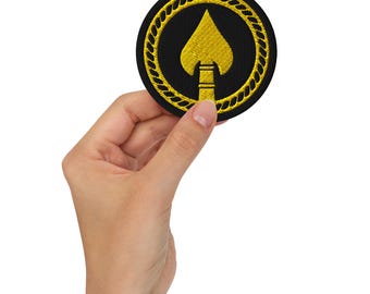 Parches bordados con el emblema del Centro de Actividades Especiales (SAC) de la CIA