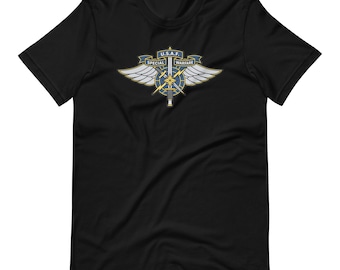 Emblema de Operaciones Especiales de la USAF (AFSPECWAR) – Camiseta unisex con los colores de las Operaciones Especiales de la Fuerza Aérea.