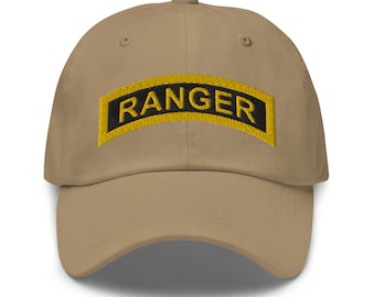 Army RANGER Tab Embroidered Dad hat