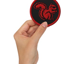TOP SECRET Squirrel | Spy Squirrel | Covert Ops Agent Embroidered patches