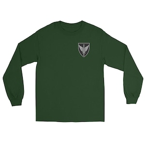 Norwegian FSK Special Operations Emblem | Forsvarets Spesialkommando Insignia | Elite Commando Badge Embroidered Men’s Long Sleeve Shirt
