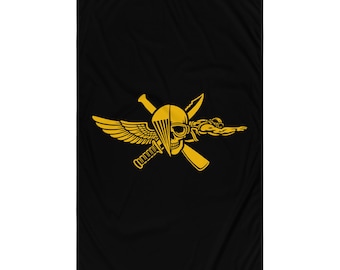 Emblema USMC Recon Jack – Insignia de la Fuerza de Reconocimiento de la Infantería de Marina con calavera y buzo aerotransportado